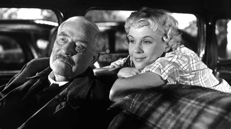 Still from Bergman's 1957 film "Wild Strawberries, in which the professor and a young hitchhiker share a fond moment.