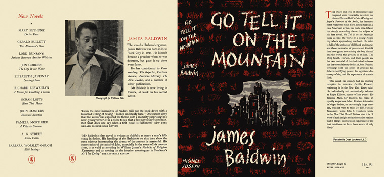 Dust jacket from an early edition of Go Tell It On the Mountain