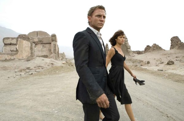 Film Still from Quantum of Solace, a film viewed not read