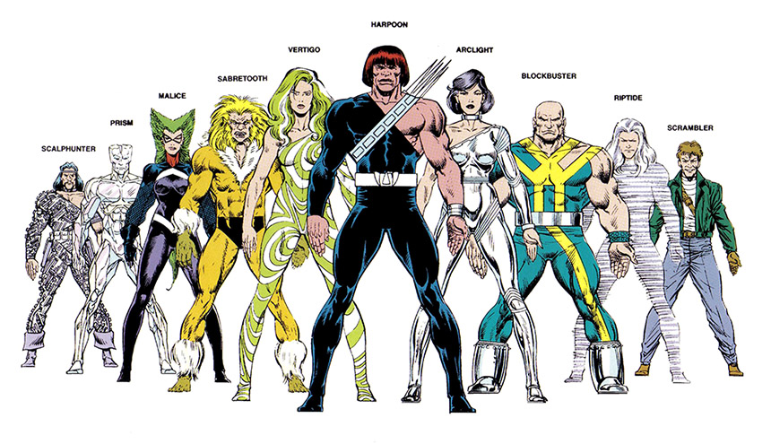 The Marauders of the Marvel crossover The Mutant Massacre