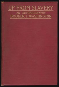 Cover of the first edition of Booker T Washington's Up From Slavery