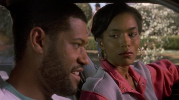 Still from Boyz N the Hood: Laruence Fishburne and Anglea Davis