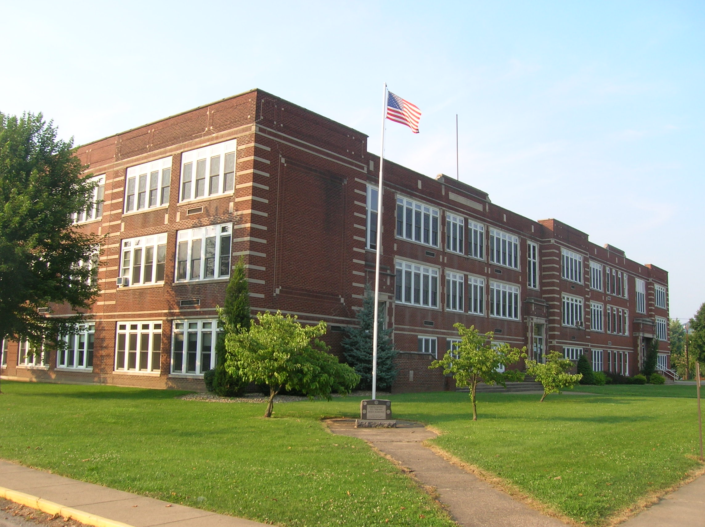 The former home of the Powhatan Point Elementary School: where I attended grades K-5 and where Frankie Hawker died in the early 1980s