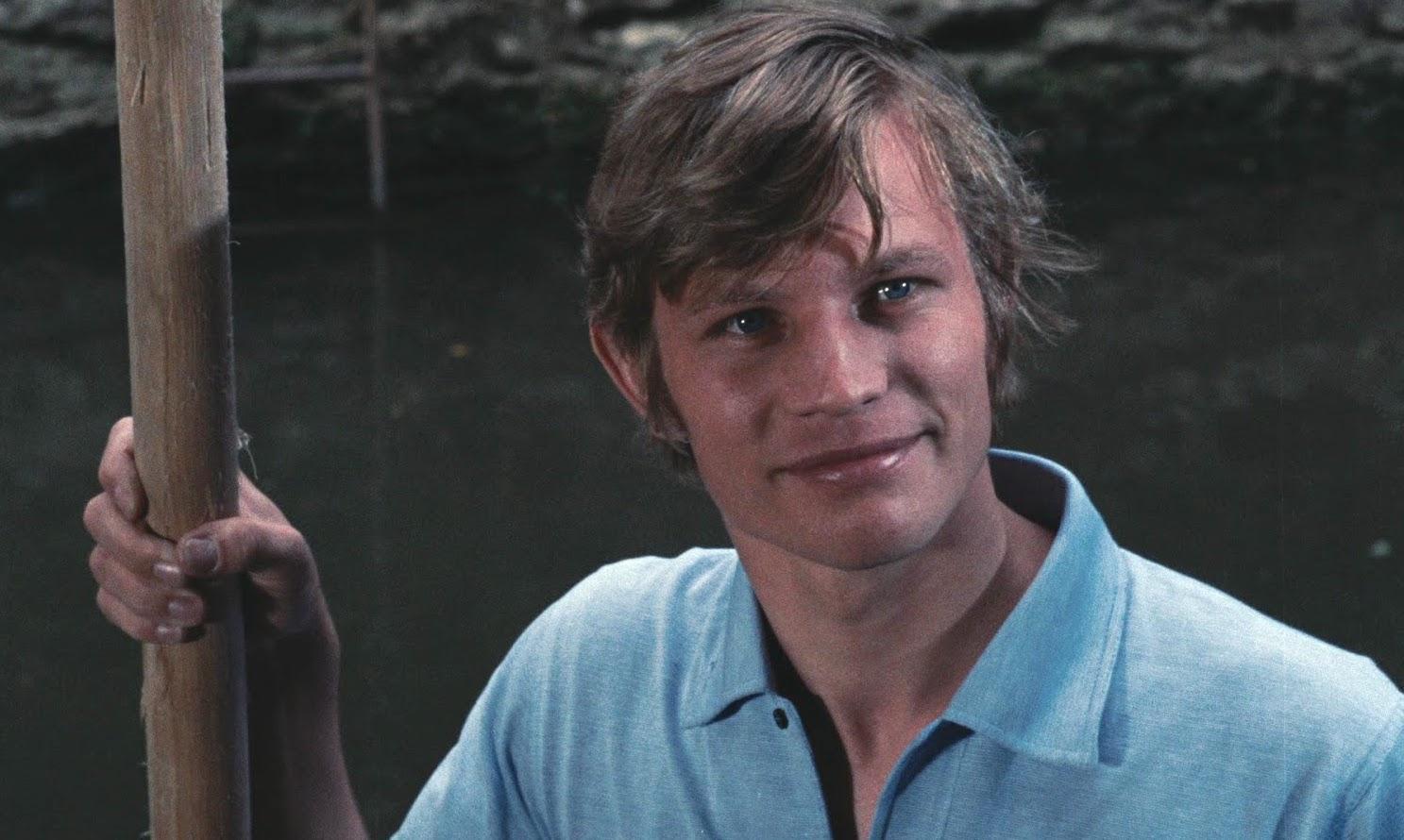 Actor Michael York in the 1967 film Accident, directed by Joseph Losey and starring Dirk Bogarde and Delphine Seyrig