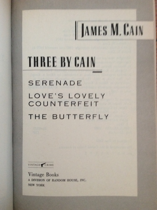 james m cain title page Read, Viewed: June 2021