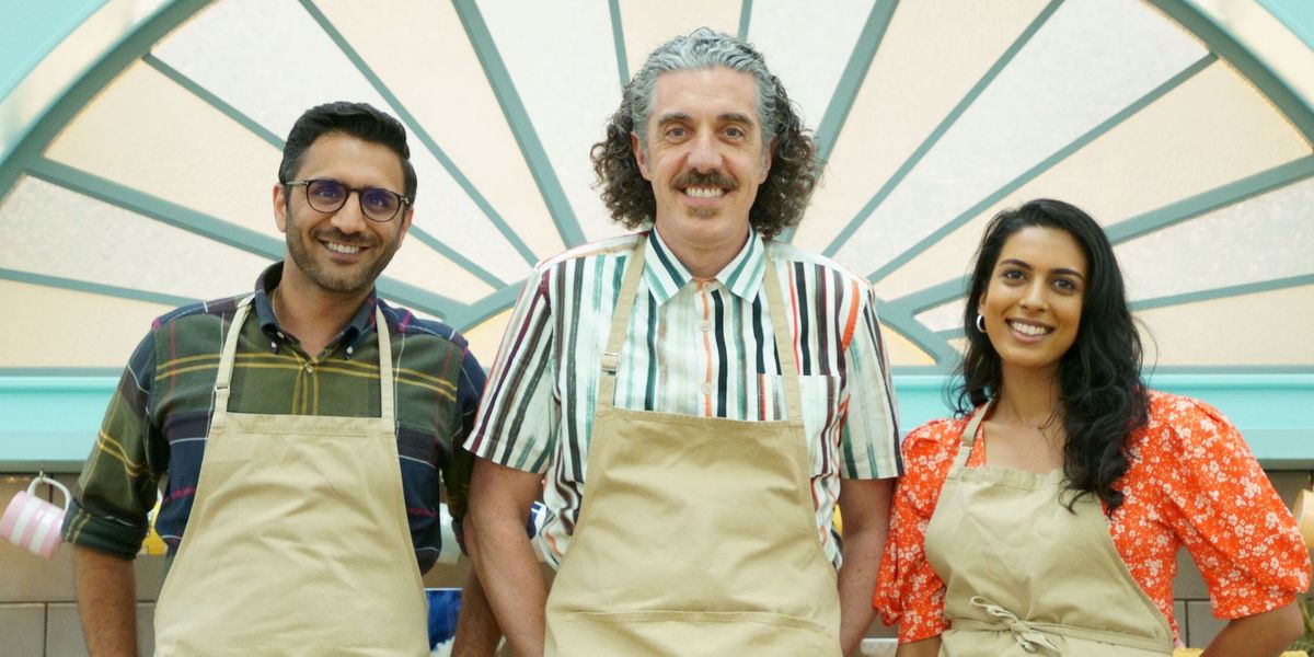 The finalists in 2021's Great British Bake Off, part of what was read and watched during December 2021