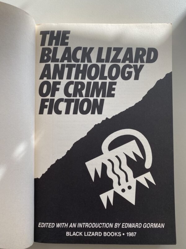 Title page of the Edward Gorman-edited "Black Lizard Anthology of Crime Fiction"