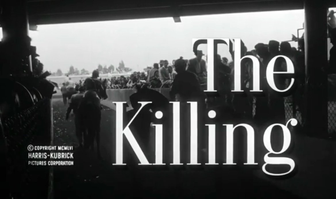 The horses entering the racetrack, the setting of Stanley Kubrick's 1956 film "The Killing"