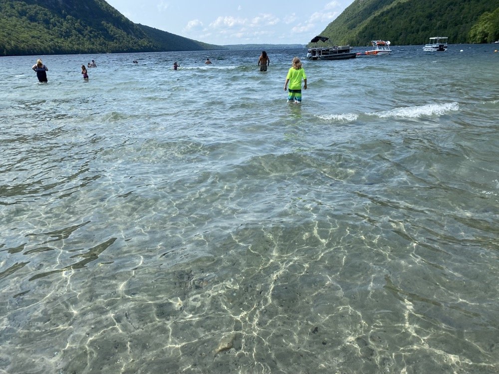 An image from the southern end of Lake Willoughby, Vermont, July 2022.