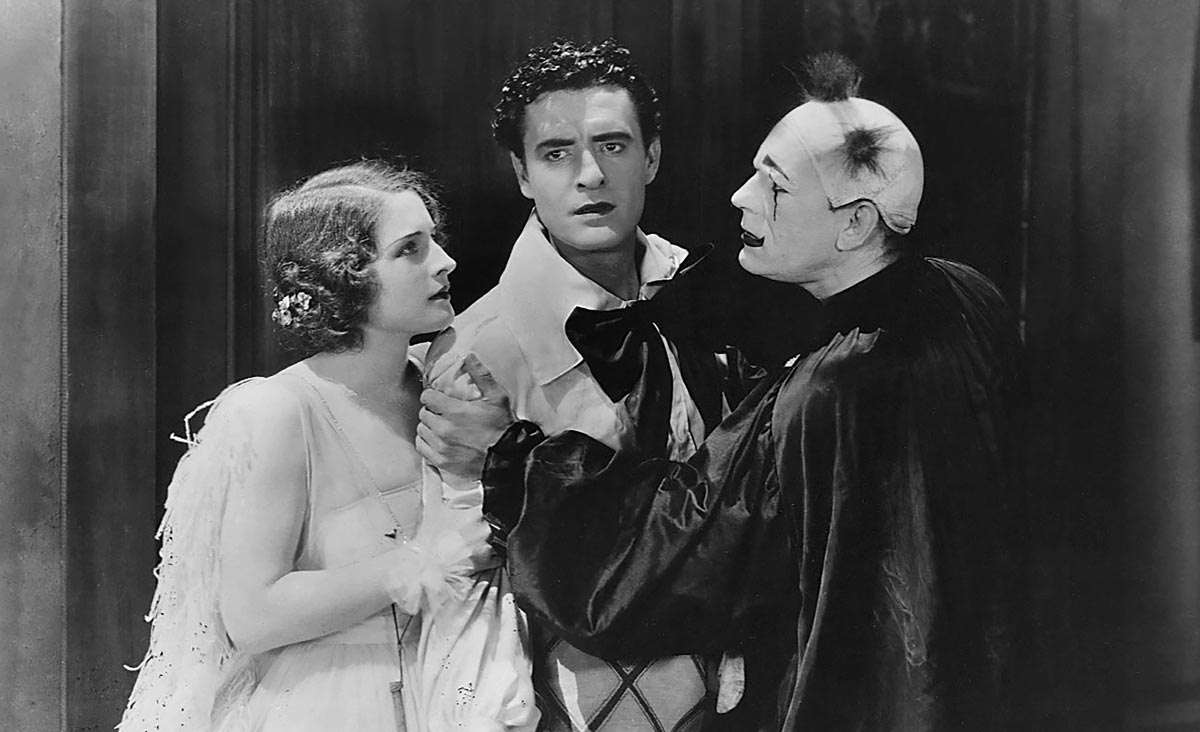 A still from He Who Gets Slapped with Norma Shearer, someone, and Lon Chaney