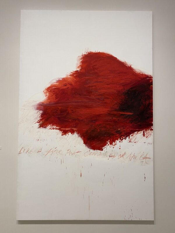 "fifty days at iliam: the fire that consumes all before it", a painting from cy twombly's 10-painting cycle, fifty days at iliam (1978)