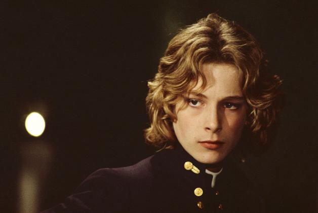 A still of the character Tadzio in the Visconti film Death in Venice