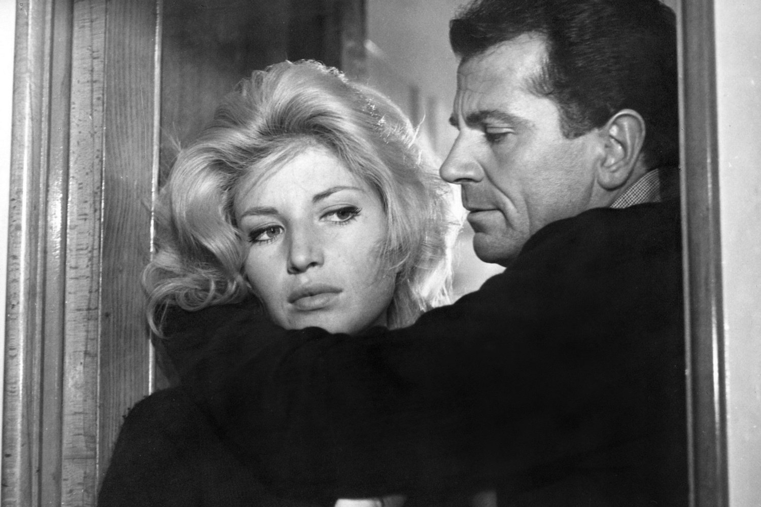 Still from a scene with Monica Vitti and Gabriele Ferzetti the 1960 film "L'Avventura"