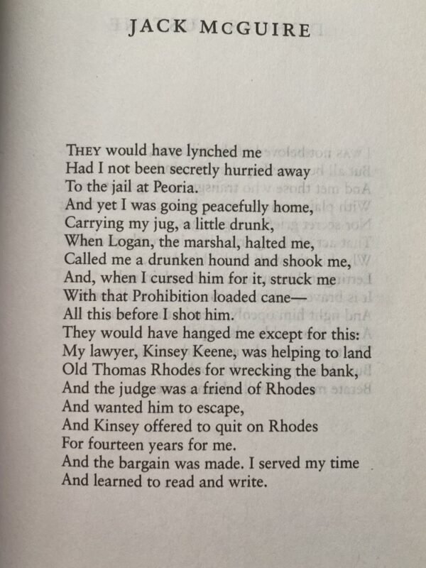 The poem of Jack McGuire from Edgar Lee Master's Spoon River Anthology