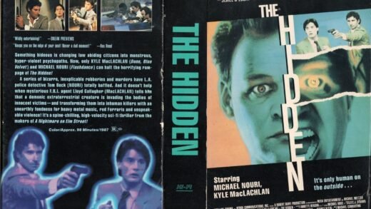 The cover of the VHS version of 1987 movie The Hidden