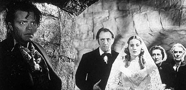 The 1943 film adaptation of Jane Eyre, starring Orson Welles and Joan Fontaine