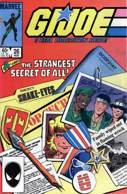 G.I.Joe Comic #26: Snake Eyes sad origin story