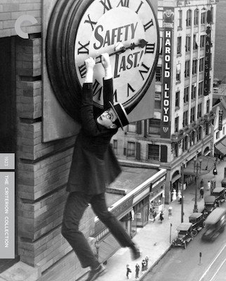 DVD cover of the Criterion Collection's edition of the 1923 Harold Lloyd film "Safety Last!"