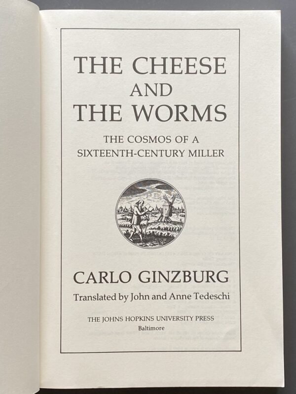 Title page of the Carlo Ginzburg book "The Cheese and the Worms"