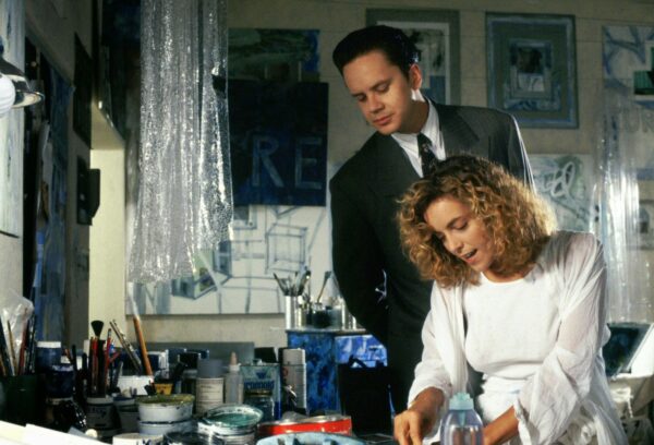 Still from The Player with Tim Robbins and Greta Scacchi