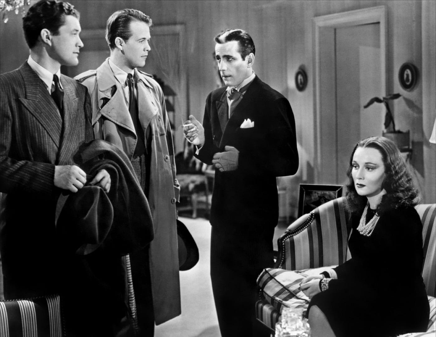 Principal characters in early Humphrey Bogart 1939 film The Return of Doctor X