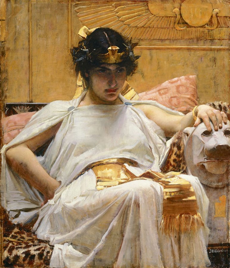 Painting of Cleopatra by John William Waterhouse