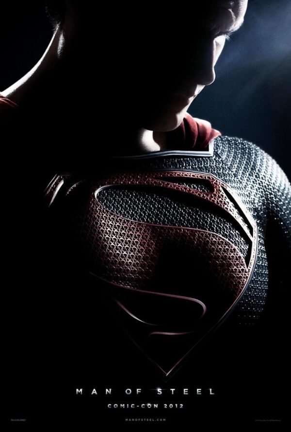 Promotional poster for the 2013 film Man of Steel, directed by Zach Snyder and starring Henry Cavill