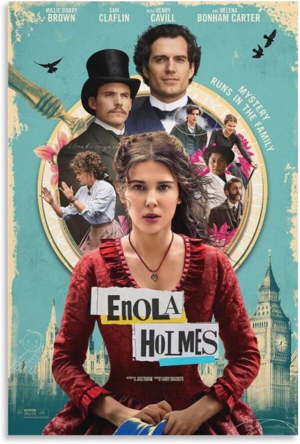 Poster for the 2010 film Enola Holmes, starring Millie Bobby Brown