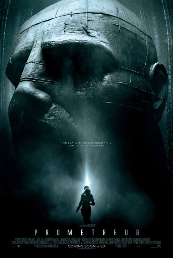 Poster for the 2012 Ridley Scott film Prometheus.