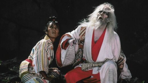 Still from the 1985 Akira Kurosawa film Ran, starring Tatsuya Nakadai, a homage to Shakespeare's King Lear,