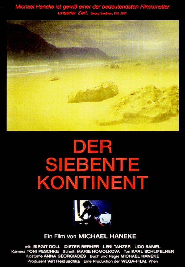 Original poster for the 1989 Michael Haneke film The Seventh Continent in which