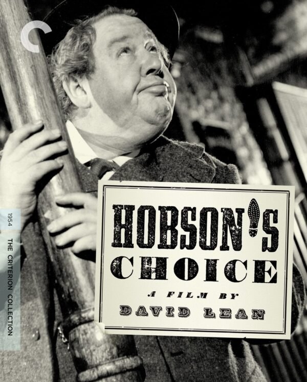Cover of the Criterion Collections DVD of the 1954 film Hobson's Choice by David Lean, starring Charles Laughton and John Mills