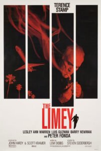 Promotional poster for the 1999 Steven Soderbergh film The Limey, starring Terence Stamp and Peter Fonda