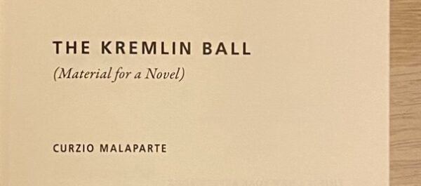 Detail of the title page of Curzio Malaparte's The Kremlin Ball