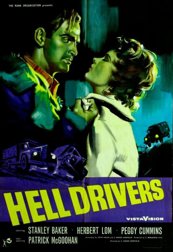 Poster for the 1957 film "Hell Drivers"