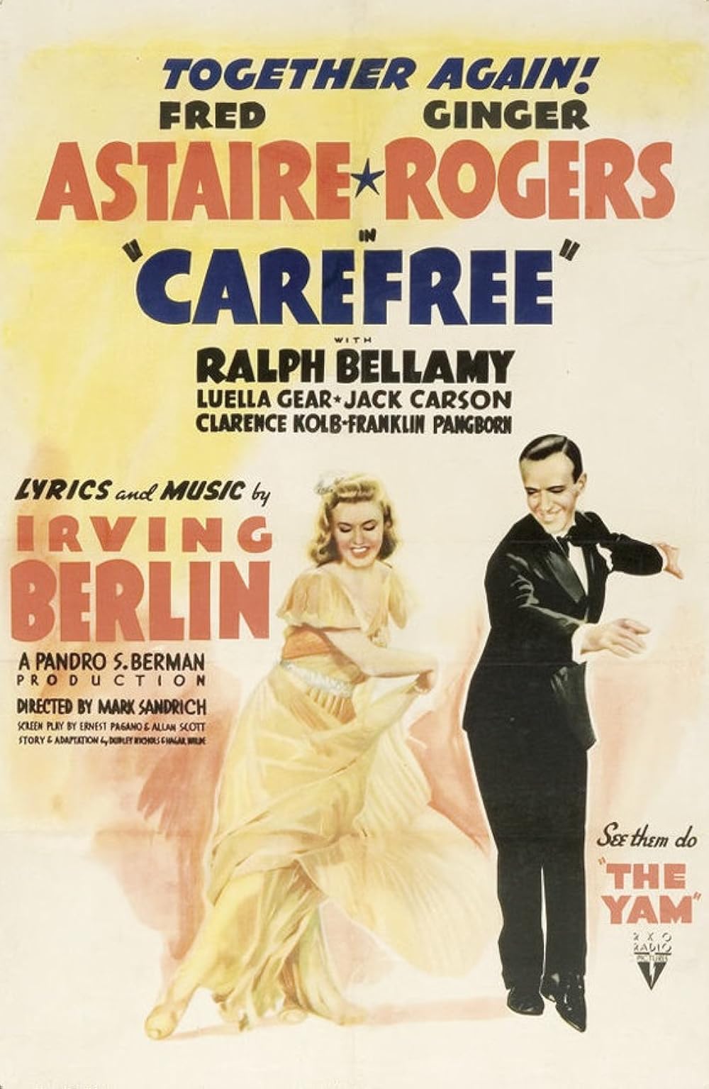 carefree 1938 poster Dissonant December 2024: Reading, Viewing