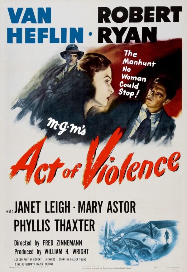 act of violence 1954 poster September & October 2025